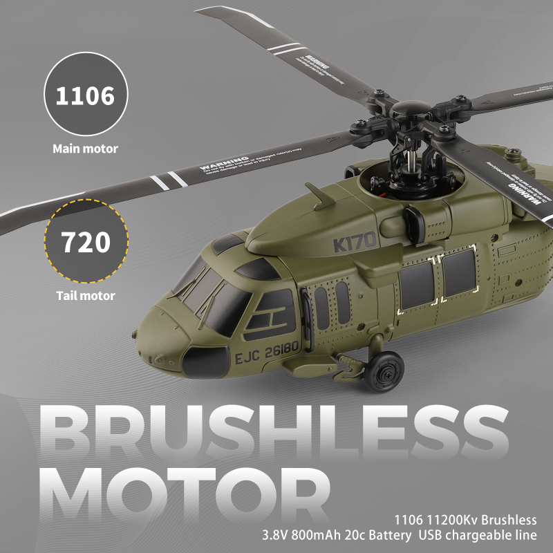 UH-60L 브러시리스 RC 헬리콥터 4채널 원격 조종 - Rc Helicopter Gyro 리뷰 및 가격